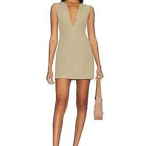Orlie Mini Dress in Khaki